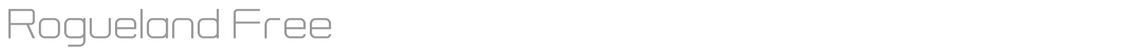 Rogueland font preview